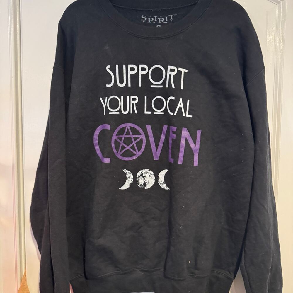 Spirit Halloween Support Your Local Coven Crewneck